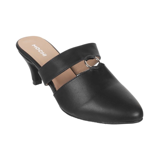 Mochi Women Black Formal Sandals (SKU: 31-150-11-36)