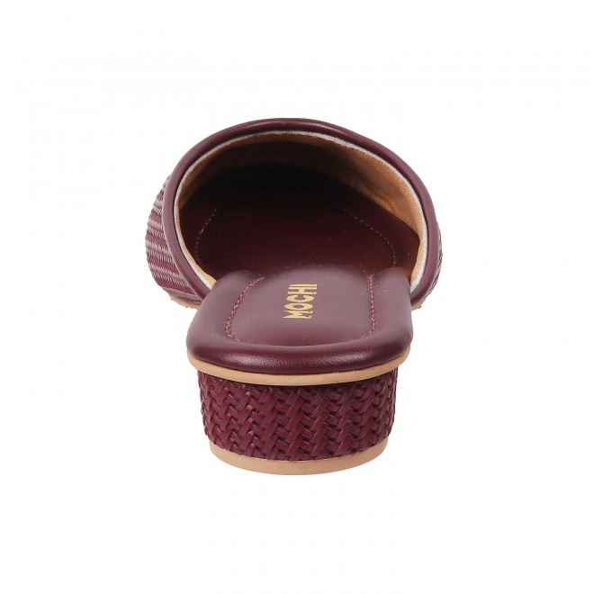 Mochi Women Maroon Ethnic Sandals (SKU: 31-250-44-36)