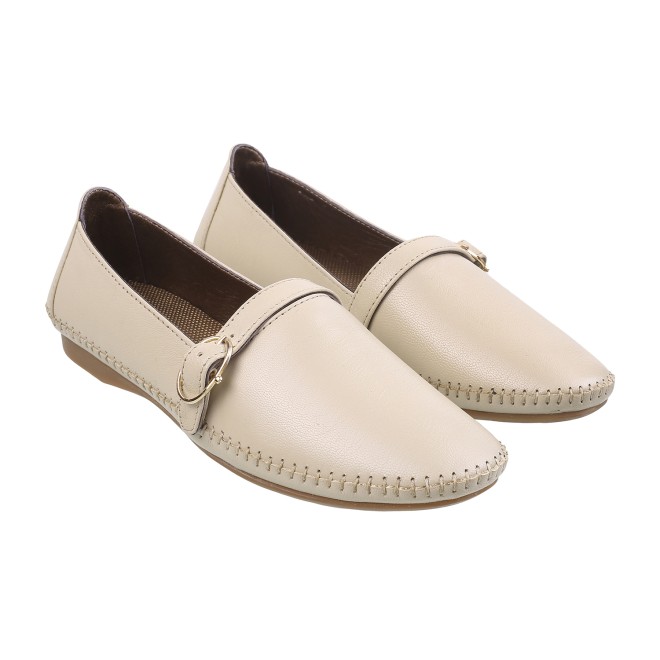 Mochi Women Beige Casual Ballerinas