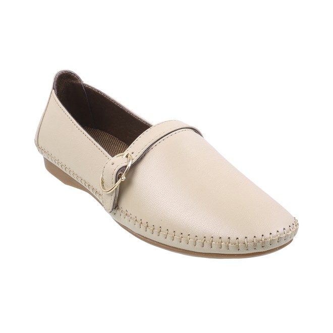 Mochi Women Beige Casual Ballerinas