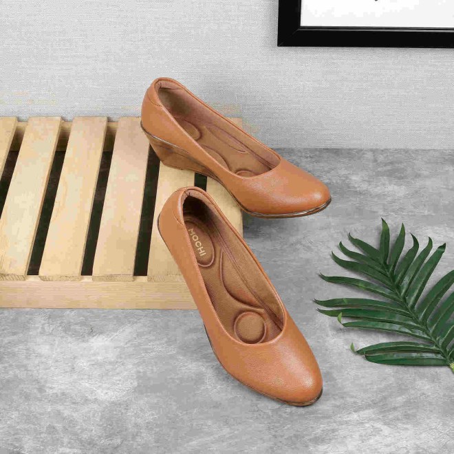 Mochi Women Tan Casual Ballerinas (SKU: 31-335-23-40)
