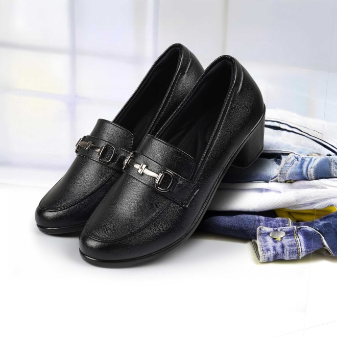 Mochi Women Black Formal Slip-on (SKU: 31-338-11-36)