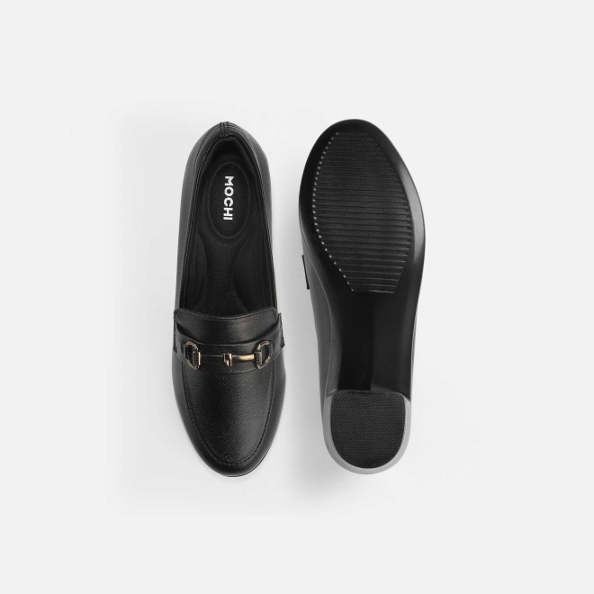 Mochi Women Black Formal Slip-on (SKU: 31-338-11-36)