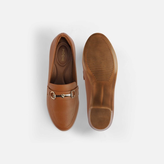 Mochi Women Tan Formal Slip-on (SKU: 31-338-23-36)