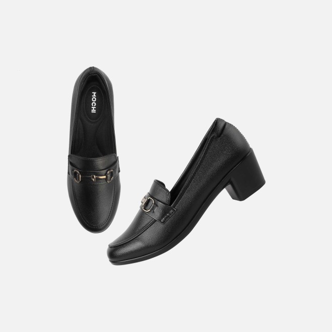 Mochi Women Black Formal Slip-on (SKU: 31-338-11-36)