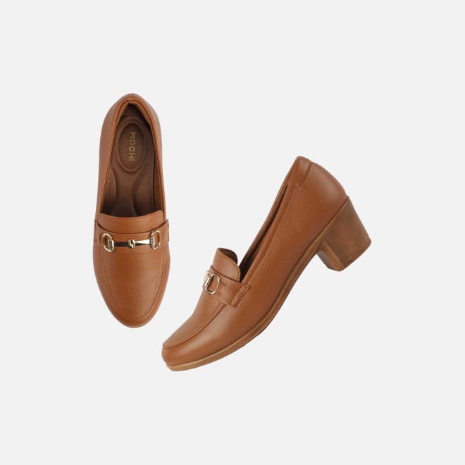 Mochi Women Tan Formal Slip-on (SKU: 31-338-23-36)