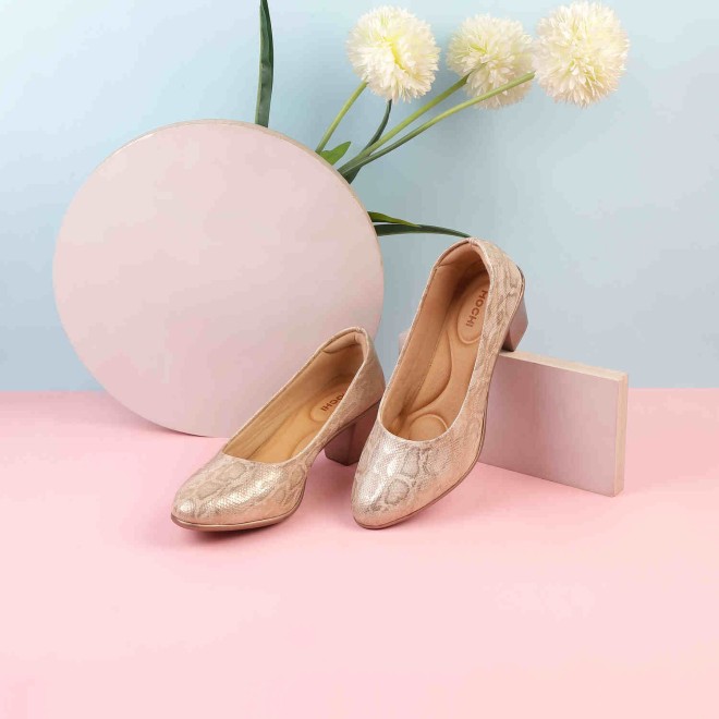 Mochi Women Gold Casual Ballerinas (SKU: 31-342-15-38)
