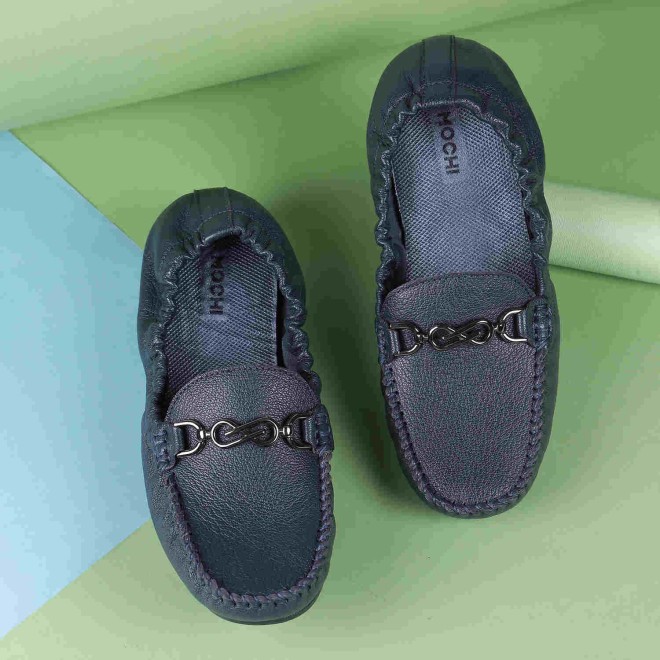 Mochi Women Blue Casual Loafers (SKU: 31-348-45-36)