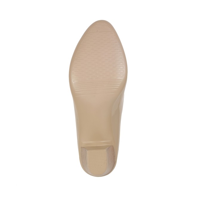 Mochi Women Beige Formal Slip-Ons (SKU: 31-351-20-37)