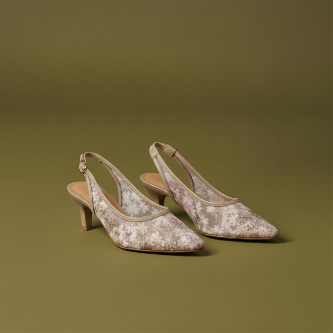 Mochi Women Beige Casual Sandals