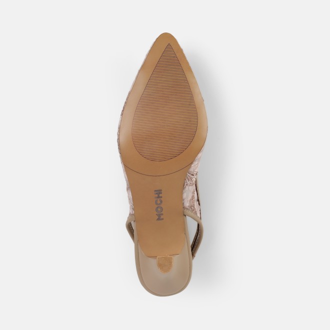 Mochi Women Beige Casual Sandals (SKU: 31-438-20-40)
