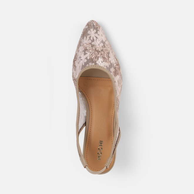 Mochi Women Beige Casual Sandals (SKU: 31-438-20-40)