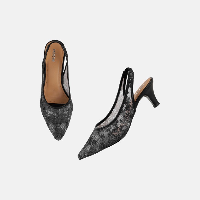 Mochi Women Black Casual Sandals (SKU: 31-438-11-36)