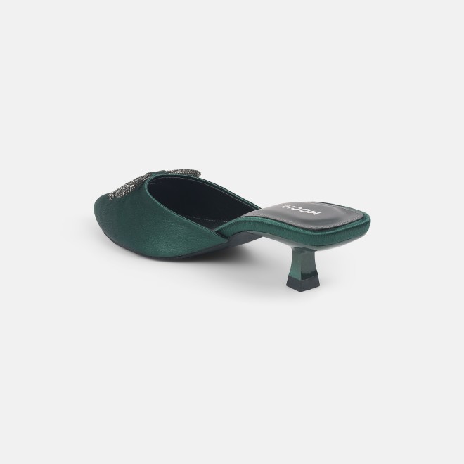 Mochi Women Green Formal Slip Ons (SKU: 31-442-21-36)