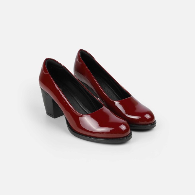 Mochi Women Maroon Formal Pumps (SKU: 31-444-44-40)