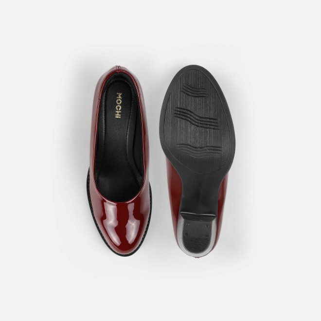 Mochi Women Maroon Formal Pumps (SKU: 31-444-44-40)