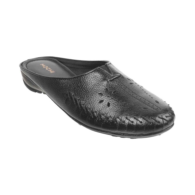 Mochi Women Black Casual Slip Ons