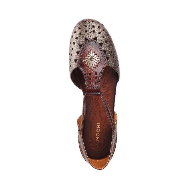Mochi Women Bronze Casual Slip Ons (SKU: 31-4931-46-36)