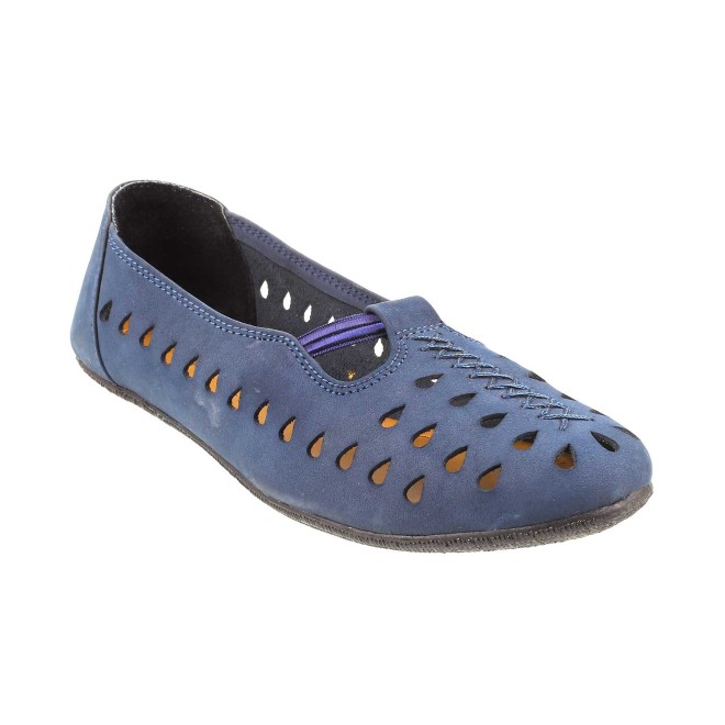 Mochi Women Navy-Blue Casual Ballerinas (SKU: 31-4955-17-36)