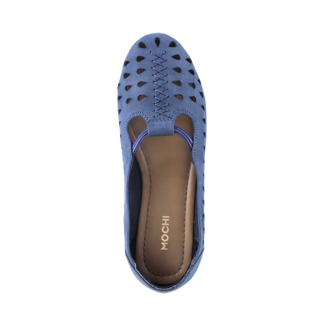 Mochi Women Navy-Blue Casual Ballerinas (SKU: 31-4955-17-36)