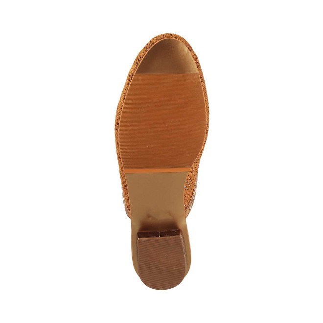 Mochi Women Tan Ethnic Slip Ons (SKU: 31-5026-23-36)