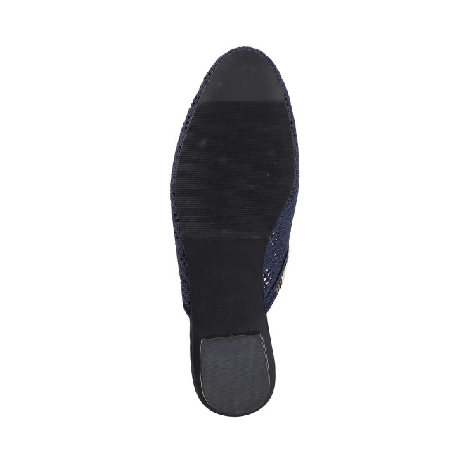 Mochi Women Blue Ethnic Slip Ons (SKU: 31-5026-45-36)