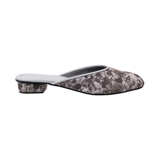 Mochi Women Grey Ethnic Slip Ons (SKU: 31-5065-14-36)