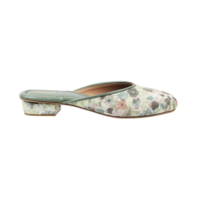 Mochi Women Green Ethnic Slip Ons (SKU: 31-5065-21-36)