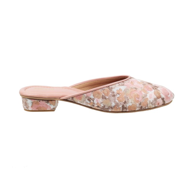Mochi Women Peach Ethnic Slip Ons (SKU: 31-5065-80-36)