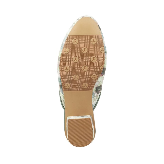 Mochi Women Green Ethnic Slip Ons (SKU: 31-5065-21-36)