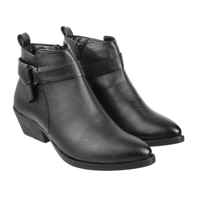 Mochi Women Black Party Boots