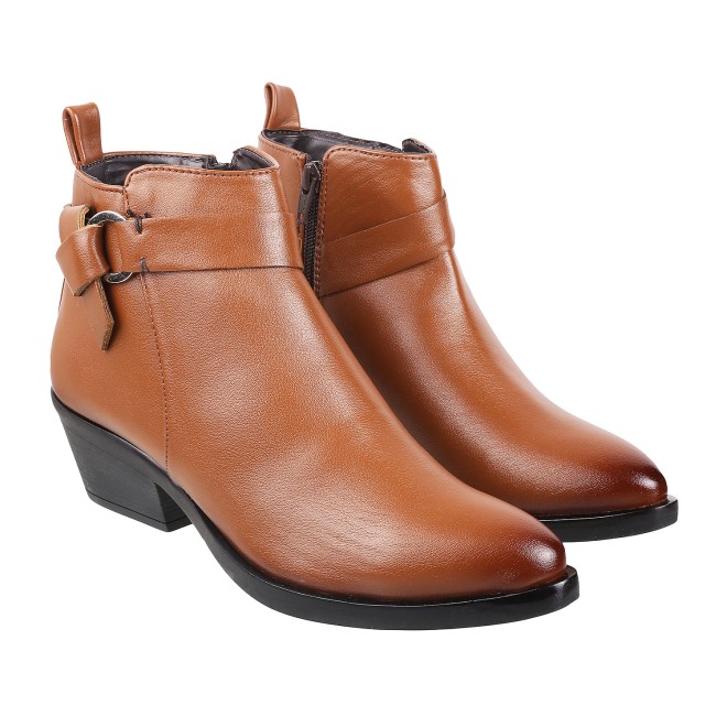 Mochi Women Tan Party Boots