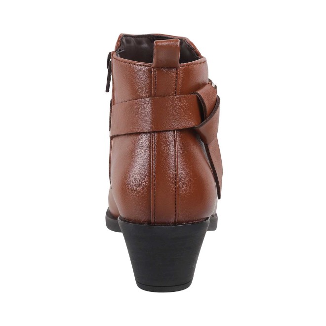 Mochi Women Tan Party Boots (SKU: 31-5075-23-36)