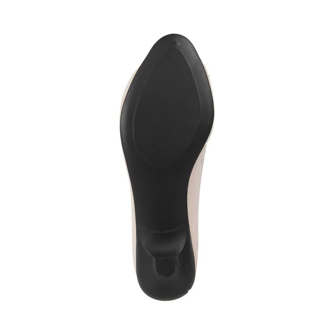 Mochi Women Beige Formal Peep Toes (SKU: 31-5141-20-37)
