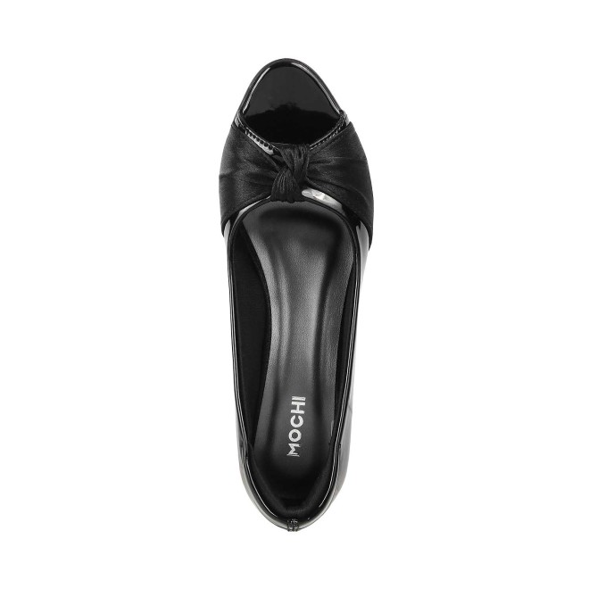 Mochi Women Black Formal Peep Toes (SKU: 31-5141-11-36)