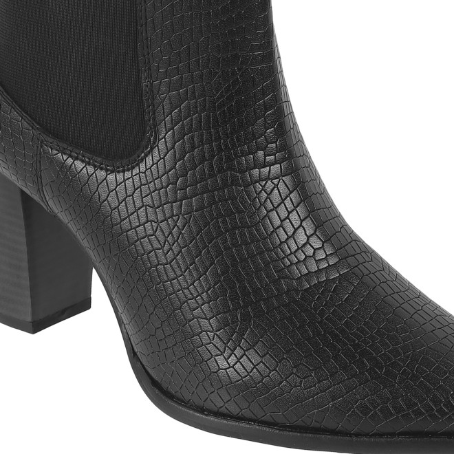 Mochi Women Black Casual Boots (SKU: 31-688-11-36)