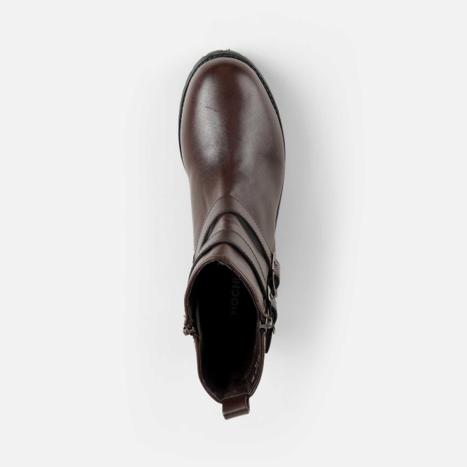 Mochi Women Brown Casual Boots (SKU: 31-689-12-36)