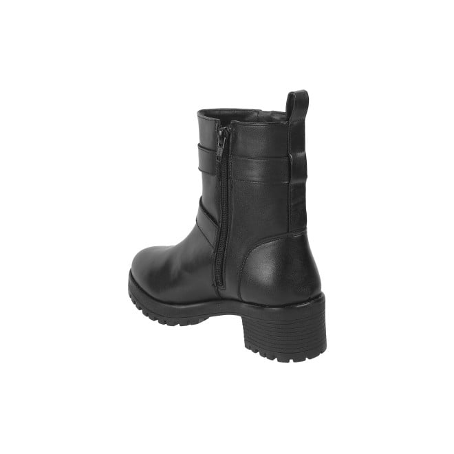 Mochi Women Black Casual Boots (SKU: 31-689-11-36)