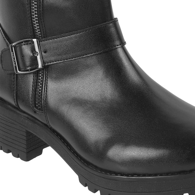 Mochi Women Black Casual Boots (SKU: 31-689-11-36)