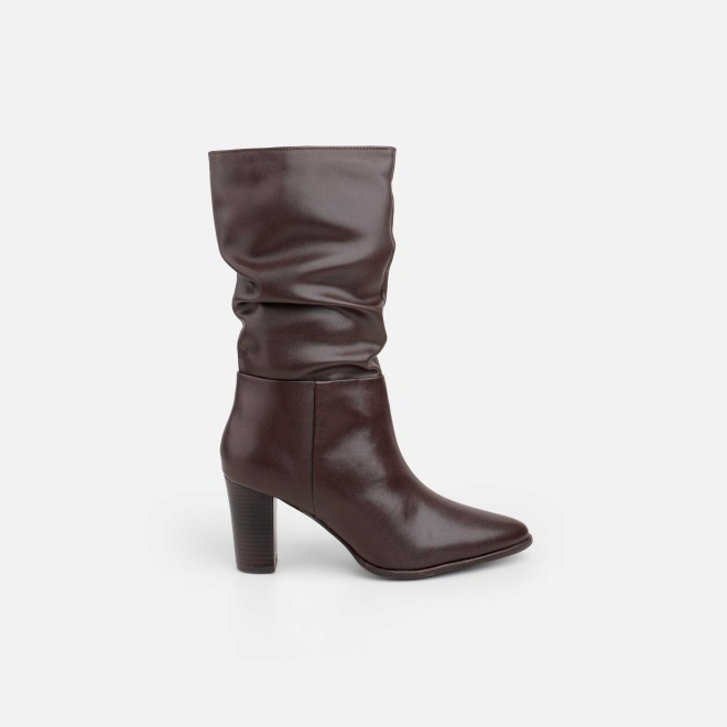 Mochi Women Brown Party Boots (SKU: 31-690-12-37)