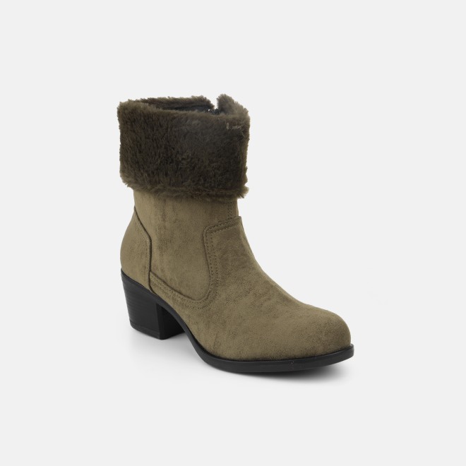 Mochi Women Olive Party Boots (SKU: 31-710-49-36)