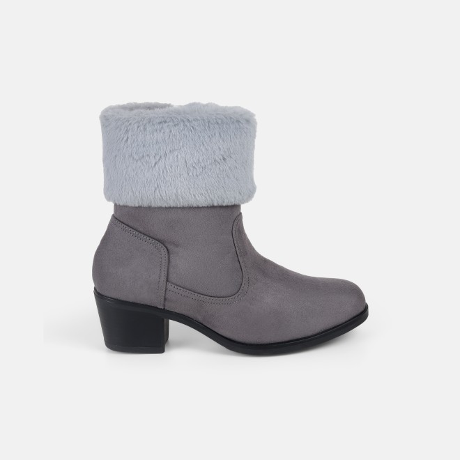 Mochi Women Grey Party Boots (SKU: 31-710-14-36)