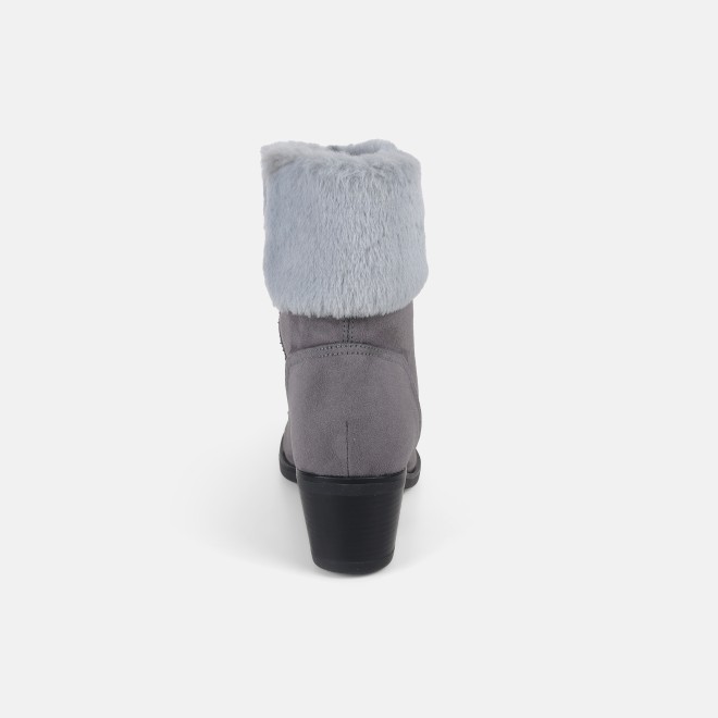 Mochi Women Grey Party Boots (SKU: 31-710-14-36)