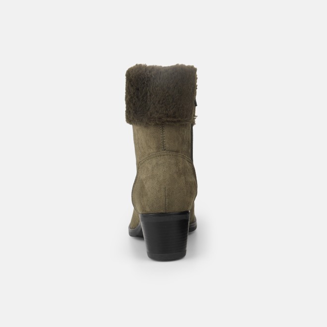Mochi Women Olive Party Boots (SKU: 31-710-49-36)