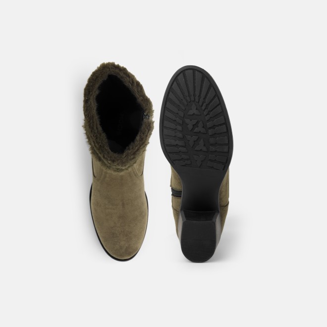 Mochi Women Olive Party Boots (SKU: 31-710-49-36)