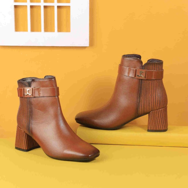 Mochi Women Tan Formal Boots (SKU: 31-711-23-37)