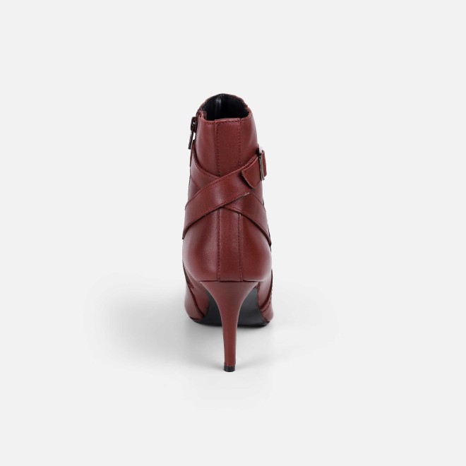Mochi Women Maroon Party Boots (SKU: 31-754-44-36)