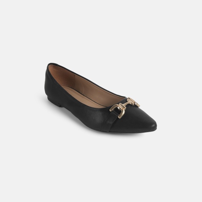 Mochi Women Black Casual Ballerinas