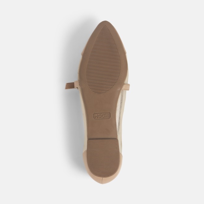 Mochi Women Beige Casual Ballerinas (SKU: 31-777-20-36)