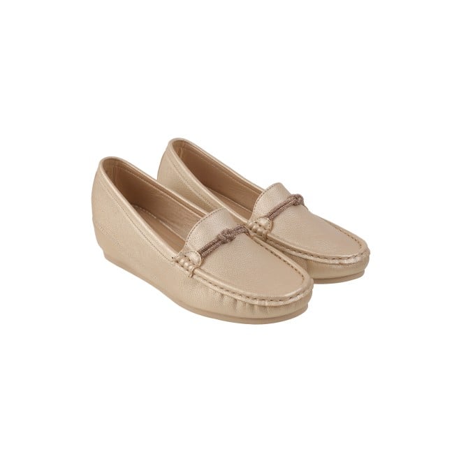 Mochi Women Gold Casual Loafers (SKU: 31-800-15-36)
